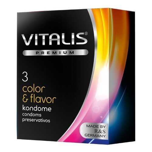 Презервативы Vitalis premium Color flavor 3 шт. в Мери Кей