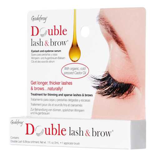 Средство для роста ресниц и бровей Godefroy Double Lash & Brow Organic Oil 3 мл в Мери Кей