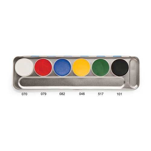 Аквагрим в палитре 6 цв./Aquacolor Palette 6 Col. 20 мл., Цв: A/Kryolan/1107-A в Мери Кей