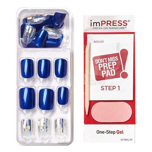 Накладные ногти KISS Impress Press-On Manicure One Step Gel Boss Lady 30 шт в Мери Кей