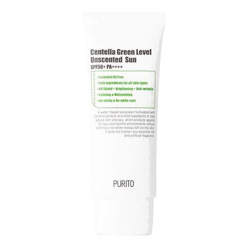 PURITO Cолнцезащитный крем с центеллой Centella Green Level Unscented Sun SPF50+PA+++ в Мери Кей