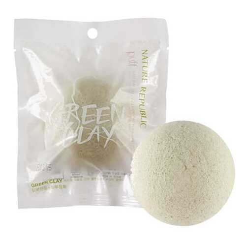 Спонж очищающий NATURE REPUBLIC beauty tool natural jelly cleansing puff-green clay в Мери Кей