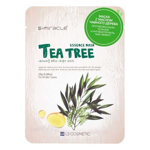 Маска для лица S Miracle Tea Tree Essence Mask противовоспалительная тканевая в Мери Кей