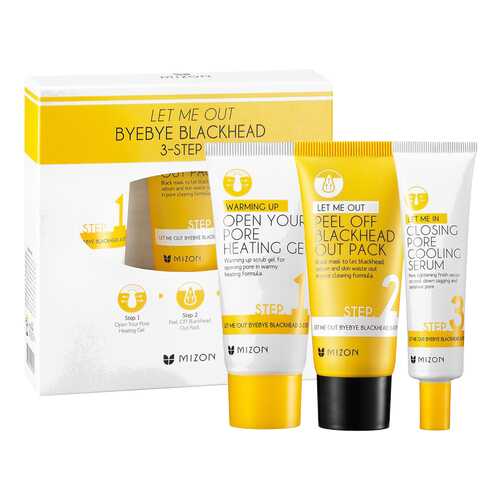 Трехфазный комплекс MIZON Let Me Out ByeBye Black Head 3-Step Kit в Мери Кей