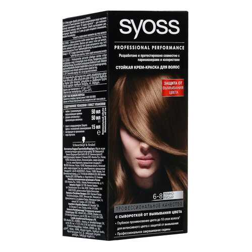 Краска для волос Syoss Color 6-8 Темно-русый в Мери Кей