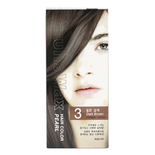 Краска для волос Welcos Fruits Wax Pearl Hair Color 03 Dark Brown 60 мл в Мери Кей