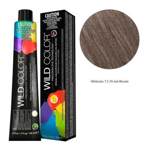 Wildcolor - Стойкая крем-краска Permanent Hair Color 7.1 7A Пепельный блонд 180 мл в Мери Кей